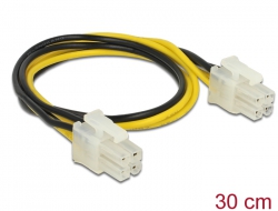 65604 Delock Power cable P4 male > P4 male 30 cm