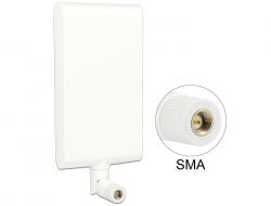 88972 Delock LTE Antenna SMA 1 ~ 4 dBi omnidirectional Rotatable With Flexible Joint White