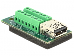 65562 Delock Adapter USB 3.0 / 3.1 PD A Buchse > Terminalblock 14 Pin