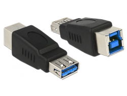 65181 Delock Adapter USB 3.0-A female > USB 3.0-B female