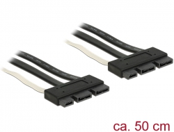 84766 Delock Cable SATA Express 18 pin plug > SATA Express 18 pin plug 50 cm