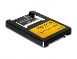 91661 Delock 2.5″ Card Reader SATA > Compact Flash Card