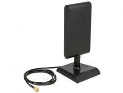 88992 Delock LTE Antenna SMA plug 2 - 4 dBi omnidirectional with magnetic base and connection cable (ULA 100, 1 m) black