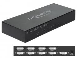 87681 Delock Divisor DVI de 8 puertos