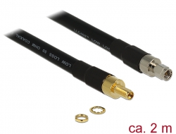 89428 Delock Antenski kabel s SMA utikačem > SMA ženski CFD400 LLC400 2 m s niskim gubicima