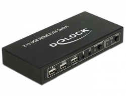 11421 Delock HDMI KVM Switch 2 x with USB 2.0 and Audio