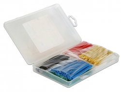 86278 Delock Heat shrink tube assortment box, shrinkage ratio 2:1, assorted colours 230 pieces