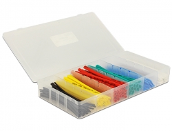 86264 Delock Heat shrink tube box 100 pieces assorted colours