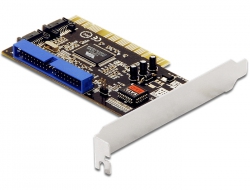 70146 Delock PCI Card > 2 x interna SATA 1,5 Gb/s + 1 x intern IDE