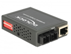 86443 Delock Media Converter 100Base-FX SC SM 1310 nm 30 km compact 