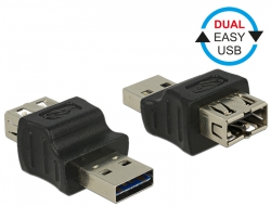 65640 Delock Adapter EASY-USB 2.0 Type-A male > EASY-USB 2.0 Type-A female