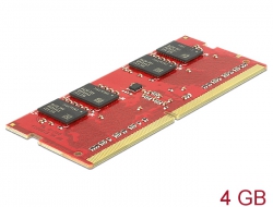 55853 Delock SO-DIMM DDR4 4 GB 2133 MHz 1.2 V  -40 °C ~ 85 °C  Industrial