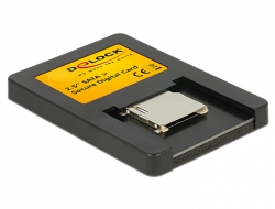 91673 Delock 2.5″ Čitač kartica SATA > Secure Digital Card