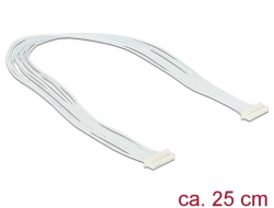 84840 Delock Cable USB 2.0 pin header female 1.25 mm 8 pin > USB 2.0 pin header female 1.25 mm 8 pin 25 cm