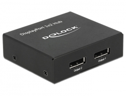 87691 Delock DisplayPort 1.2 Splitter 1 x DisplayPort in > 2 x DisplayPort out 4K