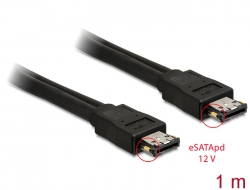 82767 Delock Cable eSATApd 5 V / 12 V male – male 1 m