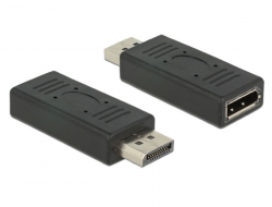 65691 Delock DisplayPort adapter 1.2-es csatlakozódugóval > DisplayPort csatlakozóhüvellyel, portkímélővel