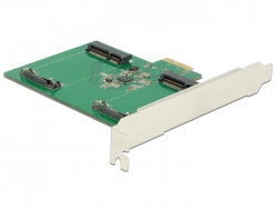 89479 Delock Κάρτα PCI Express x1 > 2 x εσωτερικός δίσκος mSATA