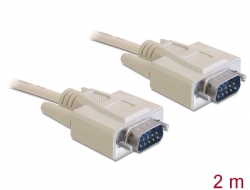 82981 Delock Serial Cable D-Sub 9 male to male 2 m