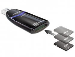 91716 Delock USB 3.0 SD / SDXC / MMC Single Slot Card Reader 36 in 1
