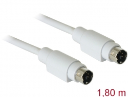 84066 Delock Cable PS/2 male > PS/2 male 1.8 m