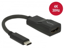 62795 Delock Adaptador USB Type-C™ macho > HDMI hembra (modo alternativo DP) 4K 30 Hz