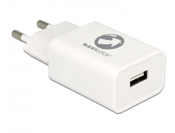 62849 Navilock Cargador 1 x USB Tipo-A 5 V / 2,4 A blanco