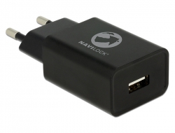 62847 Navilock Ladegerät 1 x USB Typ-A 5 V 2,4 A schwarz 