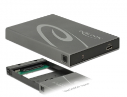 42587 Delock 2.5″ External Enclosure SATA HDD / SSD > USB 3.1 Gen 2