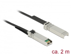 86431 Delock Cablu tip Twinax cu conector tată SFP28 > conector tată SFP28, 2 m