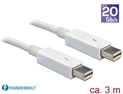 83168 Delock Thunderbolt™ 2-kábel 3 m fehér