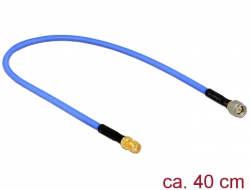 59541 Delock Antenna Cable SMA Plug > SMA Jack (RG-402 semi flexible, 40 cm) low loss