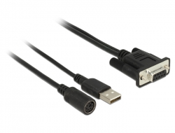 62907 Navilock Connection Cable MD6 Serial > D-SUB 9 Serial for GNSS Receiver with power supply via USB
