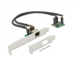 95257  Mini PCIe I/O PCIe half size 1 x Gigabit LAN Low Profile