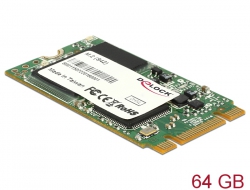 54783 Delock M.2 SATA 6 Gb/s SSD Industrial   64 GB (S42) Toshiba MLC -40 °C ~ 85 °C 