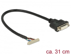 85252 Delock Anschlusskabel 40 Pin 1,25 mm > 1 x DVI-D
