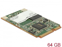 54708 Delock MiniPCIe mSATA 6 Gb/s Flash Modul 64 GB -40°C ~ +85°C