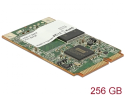 54710 Delock MiniPCIe mSATA 6 Gb/s Flash Modul 256 GB -40°C ~ +85°C