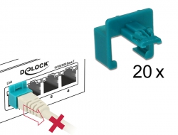 86406 Delock Set Secure Clip Starter RJ45 20 pièces 