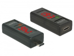65688 Delock Adaptador USB Type-C™ con indicador LED para voltaje y amperaje