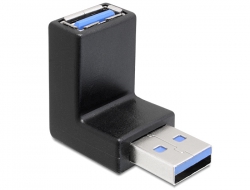 65340 Delock Adapter USB 3.0 Stecker-Buchse gewinkelt 270° vertikal