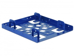 21335 Delock Hliníkový instalační rámeček 2 x 2.5″ na 3.5″ modrý