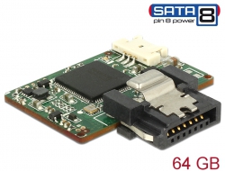 54808 Delock SATA 6 Gb/s DOM Modul 64 GB MLC SATA Pin 8  Power   -40 °C ~ 85 °C