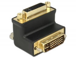 65173 Delock Adapter DVI 24+5 Pin Stecker zu Buchse rechts gewinkelt