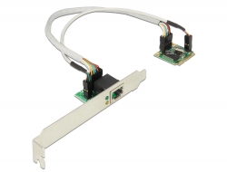 95239 Delock Mini PCIe I/O PCIe fél méretű 1 x Gigabit LAN