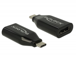 62978 Delock Adaptateur USB Type-C™ mâle > HDMI femelle (Mode DP Alt) 4K 60 Hz