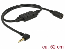62885 Navilock Connection Cable MD6 female serial > 3.5 mm 3 pin stereo jack male 90° TTL (5 V) 52 cm