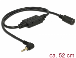 62886 Navilock Connection Cable MD6 female serial>2.5 mm 3 pin stereo jack male 90° TTL (5 V) 52 cm
