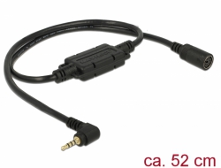 62924 Navilock Connection Cable MD6 female serial > 2.5 mm 4 pin stereo jack male 90° LVTTL (3.3 V)  52 cm