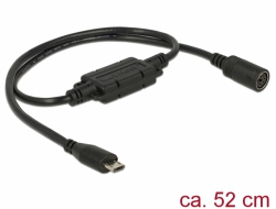 62877 Navilock Anschlusskabel MD6 Buchse Seriell > Micro USB OTG Stecker 52 cm